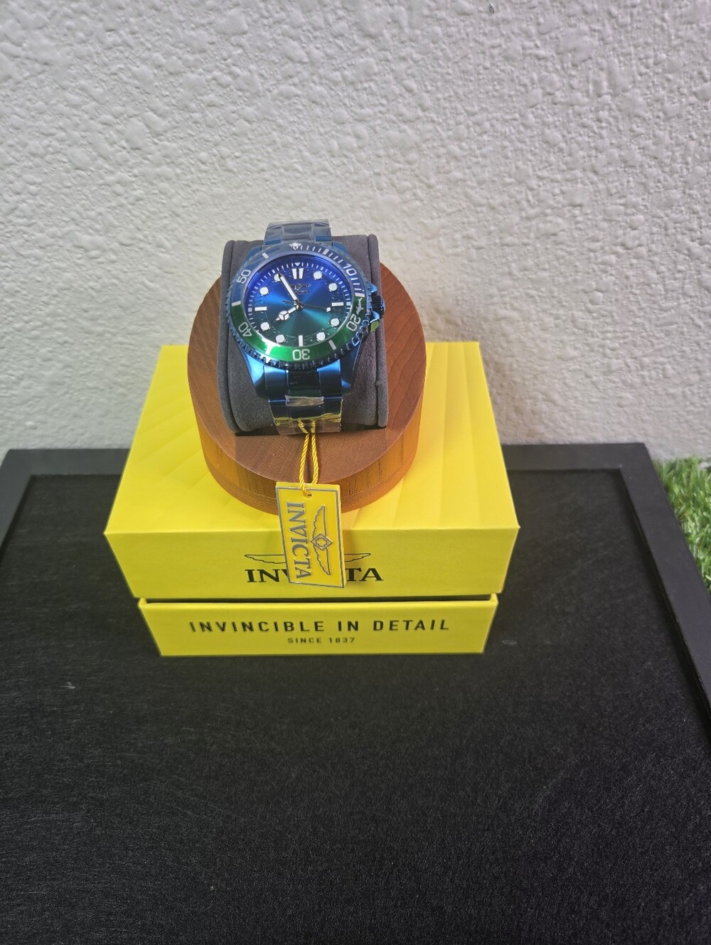 50966-invicta Pro Diver Men 43mm Stainless Steel Blue+green+gradient Dial